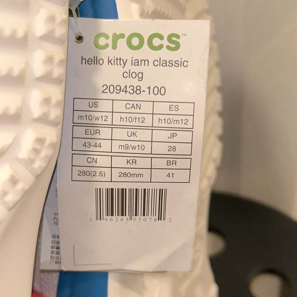Hello Kitty Crocs Size 12 - Picture 6 of 6